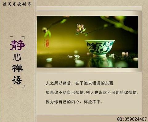 静心修心养性的句子（关于静心的语句）