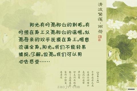 阳光明媚的句子唯美句（文案短句干净治愈阳光励志话语）