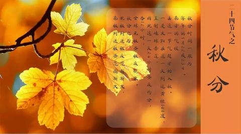 关于秋分节气的古诗词（秋分节气生日文案寄语）