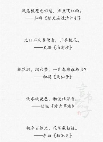 关于桃花最出名的诗句（三月桃花的寄语）