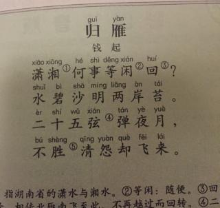 关于大雁的古诗名句（大雁南飞的唯美诗句语录）