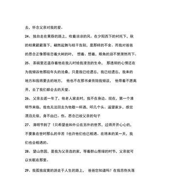 写给女儿的唯美句子（描写爸爸对我的疼爱的赠言）