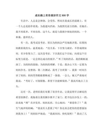 成长的道路作文800字高中（在成长的路上初三优秀）