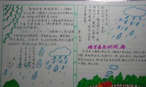 春雨的诗句大全集（默写一首描写春雨的古诗赠言）