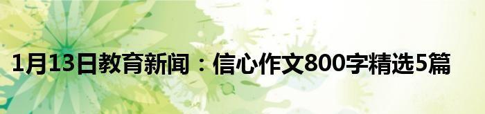 关于信念的作文素材（以信念为题目的精选）