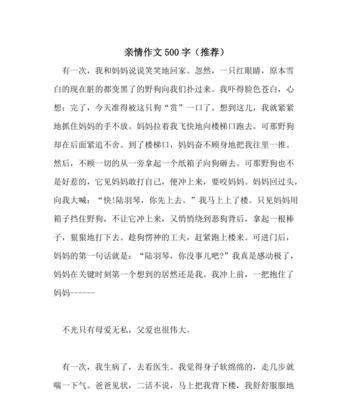 亲情在我心中作文600字（以亲情为话题的优秀）