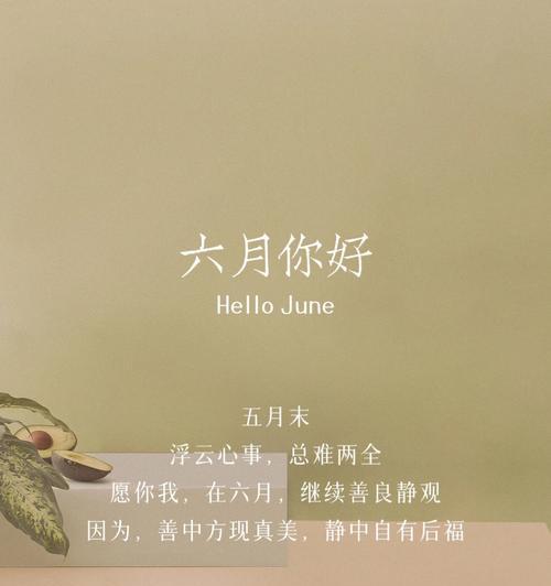 有关最新六月你好感人祝福语81条的句子是（81HeartwarmingGreetingsforJune）