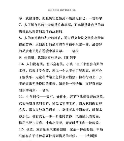 有关关于人生方向的名言警句的句子有哪些（追寻梦想的旅途）