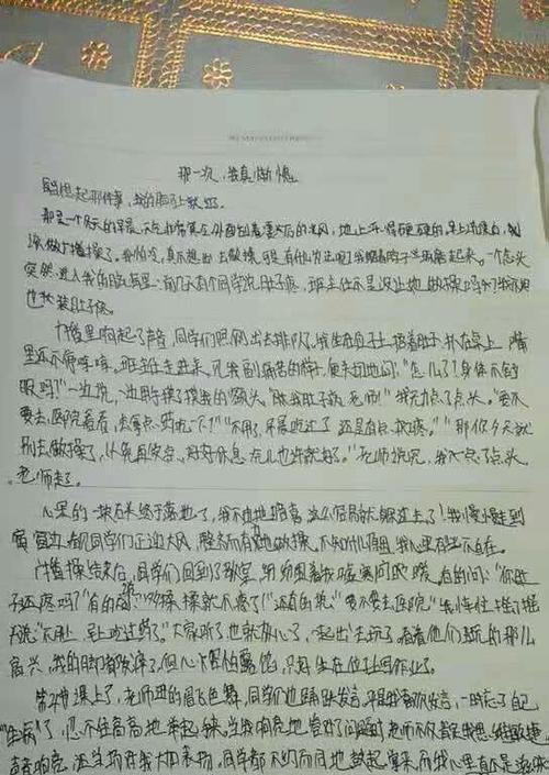 《那一次我真感动》作文（《初见温暖》）