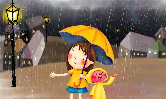 雨天心情发朋友圈的句子（雨中的一份情感）
