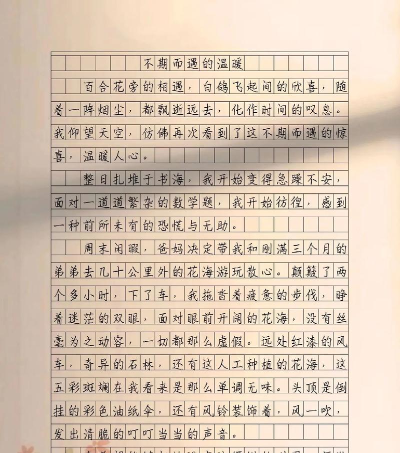异样的温暖是什么意思（《温暖的异乡——一段难忘的故事》）