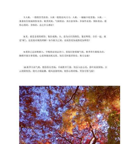 形容秋天朋友圈怎么说（走进秋天，品味生命的美丽）