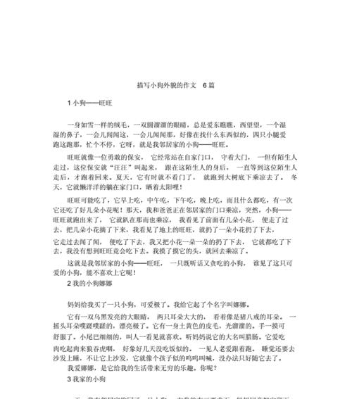 以小狗的故事为话题的作文怎么写（《小狗的奇幻之旅(APuppy'sFantasticJourney)》）