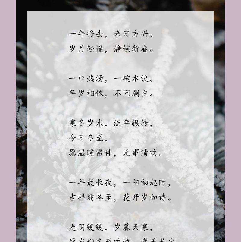 冬至春分句子好句有哪些？（《冬去春来：四时更替之诗》）