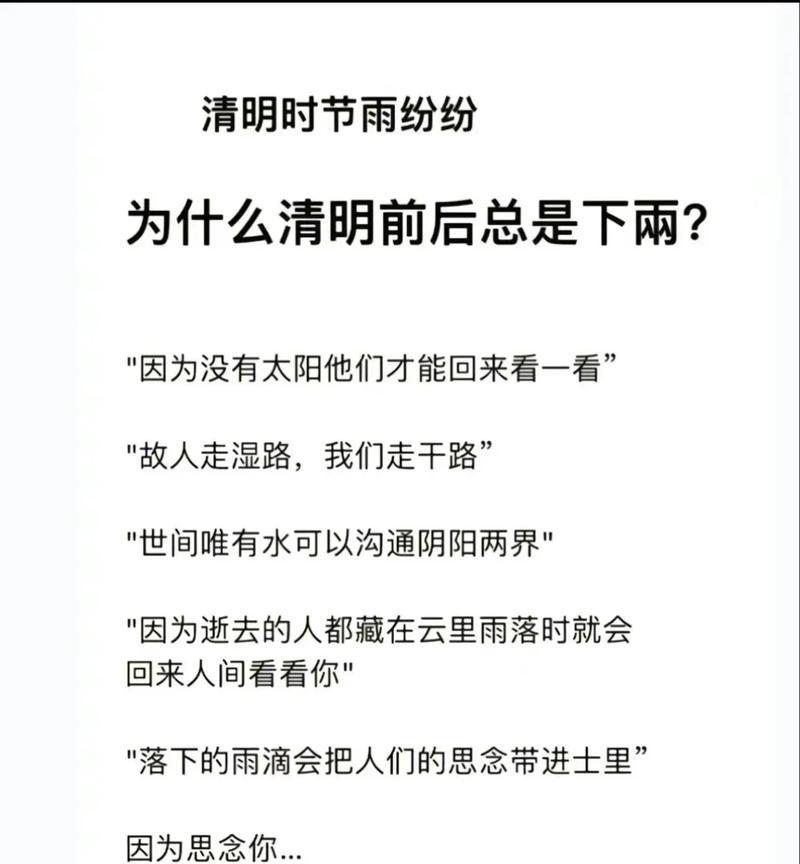 关于清明节的开头结尾怎么写（《细雨中飘落的古典情韵》）