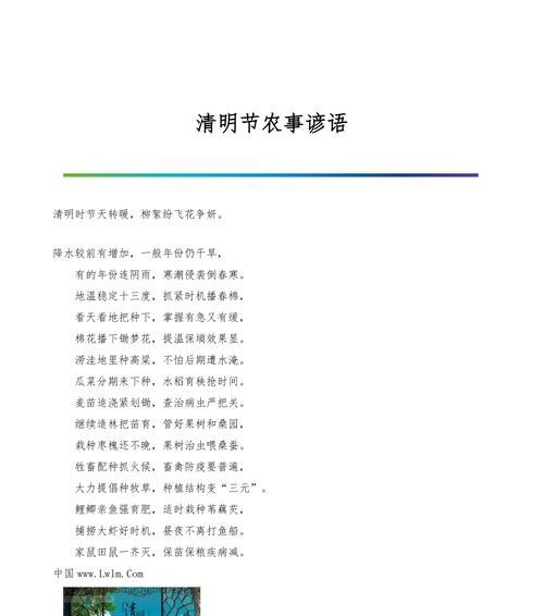 清明趣事怎么写（《清明轻语：踏青而歌，怀古之思》）