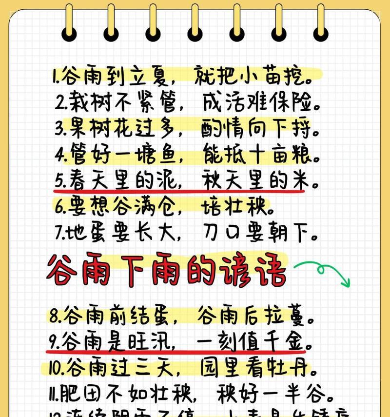小学生《谷雨》金句好句有哪些？（《细雨润心，谷雨情深》）