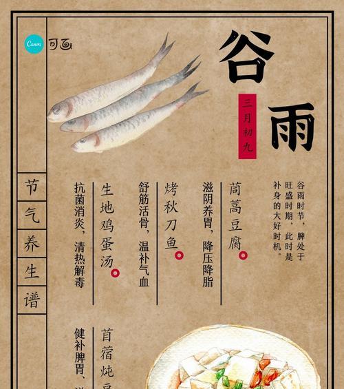 谷雨节气的饮食养生（谷雨添香：春暮雨露下的食光诗意）