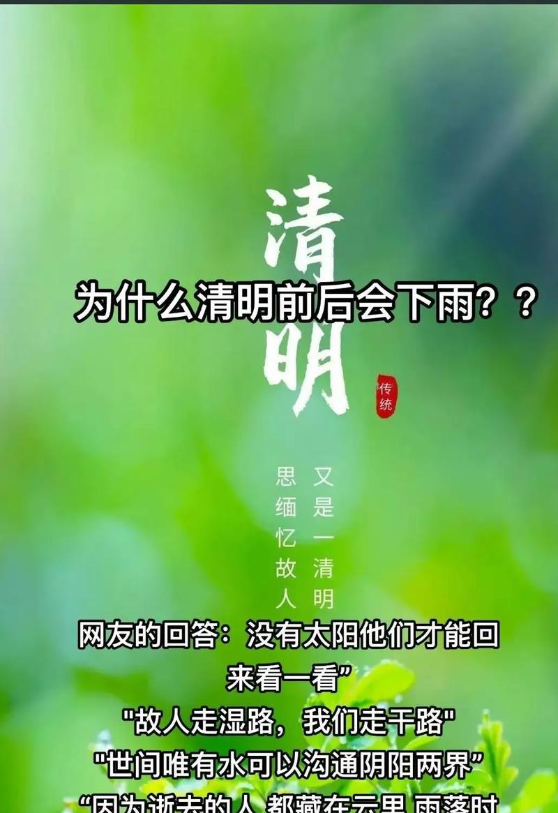 清明时节雨纷纷，短句好句如何表达情感？（清明冷雨下的诗意寄托）