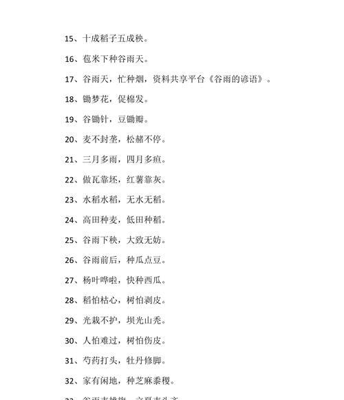 关于谷雨的言语描写说说好句有哪些？（《谷雨润物细无声》）