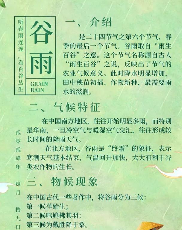 谷雨时节有哪些自然现象值得摘抄？（《谷雨润物细无声》）