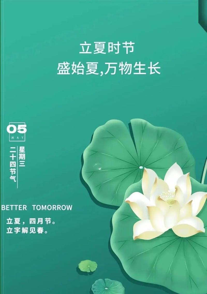 立夏下午的句子发朋友圈好句？（《立夏之约：翠绿新夏，静待花开》）
