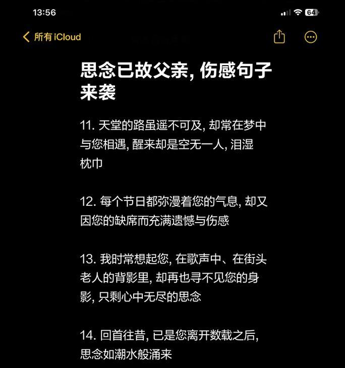 已逝父亲节如何表达哀思？（《怀念如斯，父恩常照》）