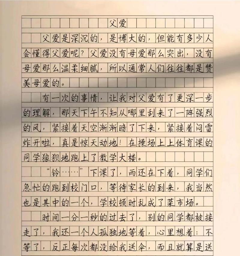 父亲节的信怎么写100字抒情（《父亲节小学生书信作文》）