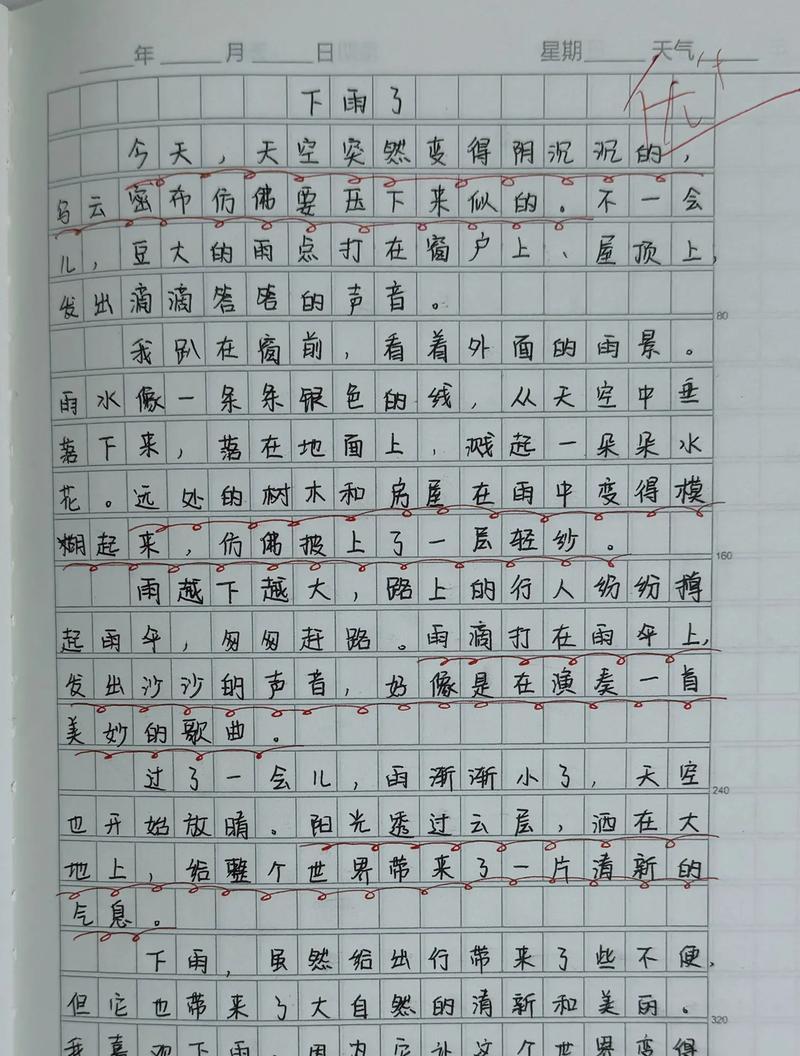 以三年级夏至时的大雨作文为话题的作文怎么写（《夏至雨声中，友情的交响》）